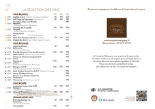 Apercu de la carte Carte Restaurant