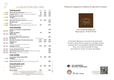 Apercu de la carte Carte Restaurant