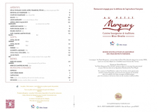 Menu-Carte Déjeuner/Dîner Apercu de la carte Menu-Carte Déjeuner/Dîner