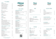 Carte des cocktails - Août 2026 Apercu de la carte Carte des cocktails - Août 2026